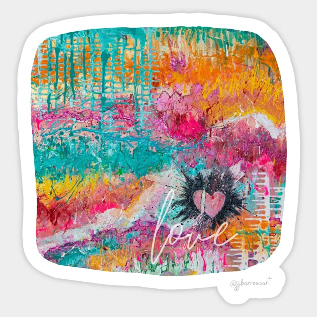 Colors of Love Sticker by JJ Barrows 